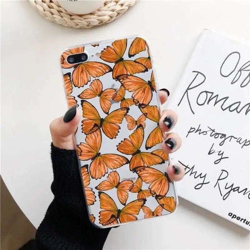 Chic Butterfly Transparent Phone Protector