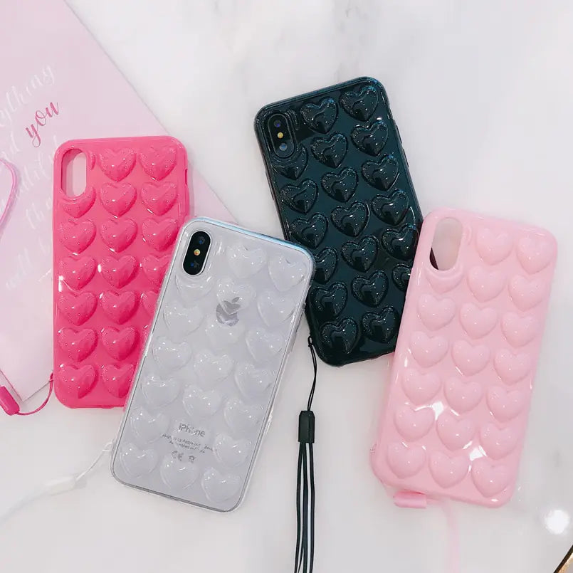 3D Love Heart iPhone Case