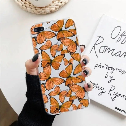 Chic Butterfly Transparent Phone Protector