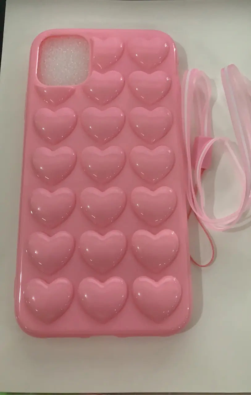 3D Love Heart iPhone Case